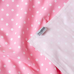 Homescapes Cotton Pink Polka Dots And Stripes Sofa Throw - thumbnail 7