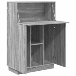 Berkfield Grey Writing Desk Grey Sonoma Engineered Wood Large - thumbnail 4