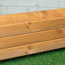 Samuel Alexander 87 X 28Cm Traditional Handmade Wooden Rustic Garden Trough Planter - thumbnail 6