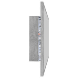 Vidaxl Led Bathroom Mirror Concrete Grey 90X8.5X37 Cm Acrylic - thumbnail 5