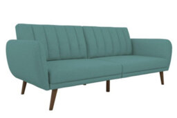 Novogratz Brittany Sofa Bed In Fabric Light Blue - thumbnail 2