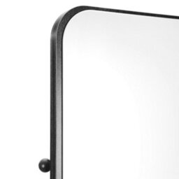 Living And Home Black Square 360-Degree Rotating Full-Length Mirror, 40Cm Diameter X 168Cm Height - thumbnail 7