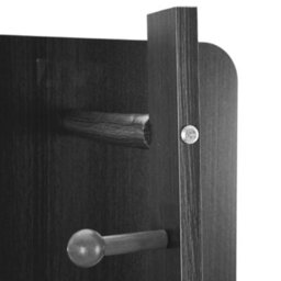 Living And Home Black Square 360-Degree Rotating Full-Length Mirror, 40Cm Diameter X 168Cm Height - thumbnail 4