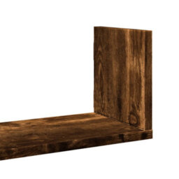 Walplus Wall Shelves 3 Pcs Smoked Oak 58X18X18 Cm Engineered Wood - thumbnail 7