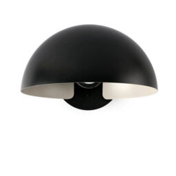 Luminosa Lighting Luminosa Dominica Dome Wall Lamp Matt Black - thumbnail 2