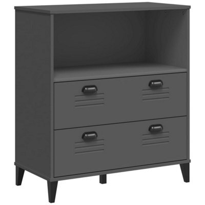 Berkfield Industrial Bookcase Viken Anthracite Grey 80X40X90 Cm Engineered Wood - image 1
