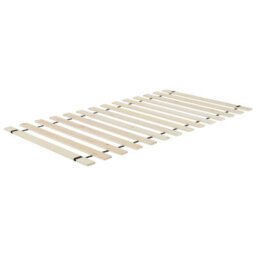 Beliani Beige Upholstered Bed Frame 90 X 200Cm Eu Single Tufted Headboard Rubberwood Legs Slatted Base - thumbnail 6