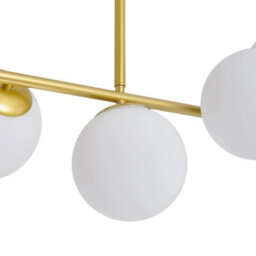 Living And Home 7-Light E27 Glass Lampshade Pendant Light Chandelier Fixture,gold - thumbnail 6