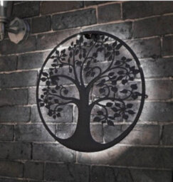 Tree Of Life Solar Garden Wall Light