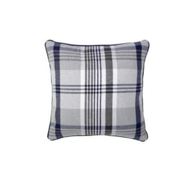 Tartan Check Cotton Cushion Covers 24 X 24 Inch Soft Durable