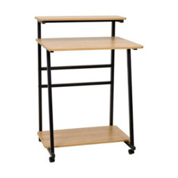 Rolling Computer Desk Pc Laptop Table Study Writing Desk - thumbnail 5
