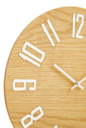 Orsina Minimalist Natural Wall Clock, Eco-Friendly Big Clock On The Wall, Easily Maintained Large Outdoor Clock - thumbnail 4