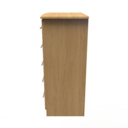 Norfolk 5 Drawer Chest In Modern Oak (Ready Assembled) - thumbnail 2