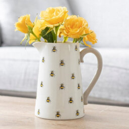 Something Different Ceramic Bee Vase White (One Size) - thumbnail 2