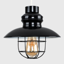Valuelights Penglai Modern Black Metal Fisherman's Style Ceiling Light Shade (D)29Cm - thumbnail 3