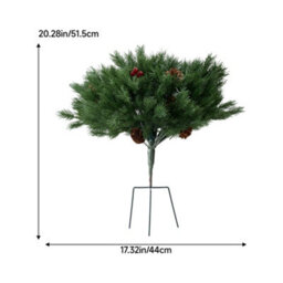 Living And Home Single-Piece Artificial Mushroom-Shaped Christmas Tree, 44Cm W X 51.5Cm H - thumbnail 8