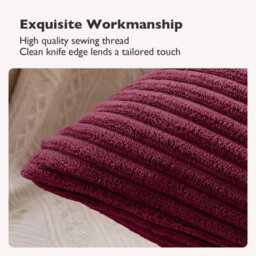 Ameha Red Velvet Cushion Set, 18X18 Inch, Includes 2 Filled Cushions & 2 Covers, Soft, Breathable & Hypoallergenic - thumbnail 7