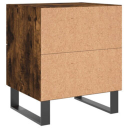 Berkfield Bedside Cabinet Smoked Oak 40X35X47.5 Cm Engineered Wood - thumbnail 8