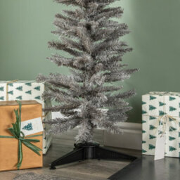 Samuel Alexander 4Ft (120Cm) Artificial Pencil Pine Grey Christmas Tree With 168 Tips & Stand - thumbnail 7