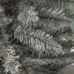 Samuel Alexander 4Ft (120Cm) Artificial Pencil Pine Grey Christmas Tree With 168 Tips & Stand - thumbnail 6