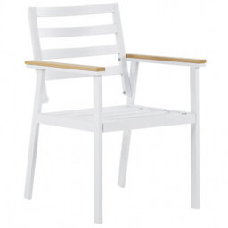 Beliani Set Of 4 Garden Chairs With Cushions Cavoli Metal Beige - thumbnail 6