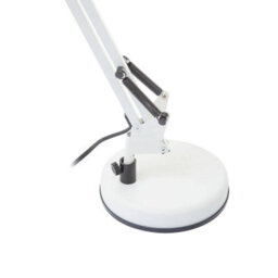 Orsina Studio Matte White Metal Desk Lamp, Adjustable Anglepoise Design Tall Table Lamps, Contemporary Desk Lamp - thumbnail 6