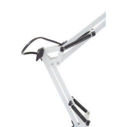 Orsina Studio Matte White Metal Desk Lamp, Adjustable Anglepoise Design Tall Table Lamps, Contemporary Desk Lamp - thumbnail 5