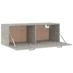 Berkfield Wall Cabinet Concrete Grey 100X36.5X35 Cm Engineered Wood - thumbnail 7