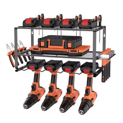 3 Tier Heavy Duty Power Tool Storage Rack Metal Organizer - image 1