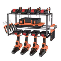 3 Tier Heavy Duty Power Tool Storage Rack Metal Organizer - thumbnail 1