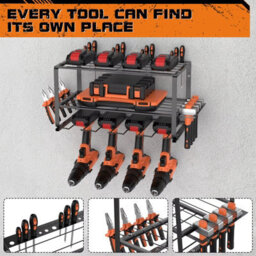 3 Tier Heavy Duty Power Tool Storage Rack Metal Organizer - thumbnail 5