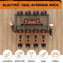 3 Tier Heavy Duty Power Tool Storage Rack Metal Organizer - thumbnail 4