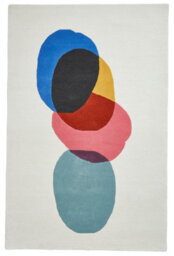 Multicoloured Luxurious Modern Wool Abstract Rug For Bedroom & Living Room-150Cm X 230Cm - thumbnail 8