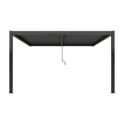 Agadon Aluminium Pergola Shading System 400 X 400 Cm Anthracite Wall Mounted - thumbnail 3