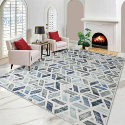 Ameha Luxury Printed Rug Extra Large Area Living Room Bedroom Carpet Zara, 200X290 Cm Floor Mat - thumbnail 7