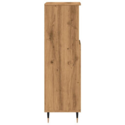 Berkfield Bathroom Cabinet Artisan Oak 30X30X100 Cm Engineered Wood - thumbnail 5