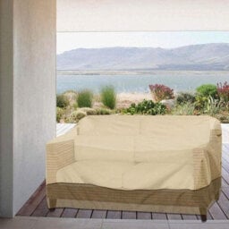Outdoor Sofa Cover For 3-Seater Sofa, Waterproof, Windproof, Dustproof, 193 X 83 84 Cm - thumbnail 3