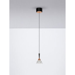 Luminosa Lighting Luminosa Paluz Slim Pendant Ceiling Light Rose Gold, Matt Black Led 7W 345Lm 3000K - thumbnail 3
