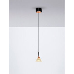 Luminosa Lighting Luminosa Paluz Slim Pendant Ceiling Light Rose Gold, Matt Black Led 7W 345Lm 3000K - thumbnail 4