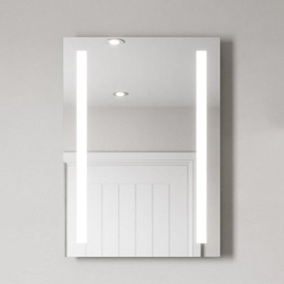 Affine 500 X 700mm Bathroom Mirror Led Lights Wall Mounted Battery Powered Illuminated - image 1