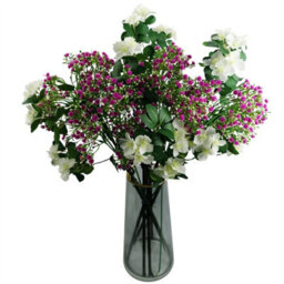 Leaf Pack Of 6 X 55Cm Gypsophila Pink Stem - thumbnail 4