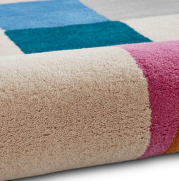 Beige Designer Wool Luxurious Modern Abstract Rug For Bedroom & Living Room-120Cm X 170Cm - thumbnail 6