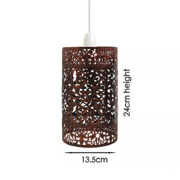 Easy Fit Metal Ceiling Pendant Lamp Shade Abat Jour En Métal For Table, Ceiling, Or Pendant Lighting - thumbnail 2
