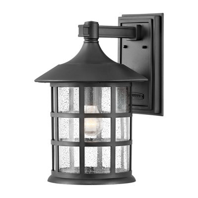 Luminosa Lighting Elstead Hinkley Freeport Outdoor Wall Lantern Textured Black, Ip44