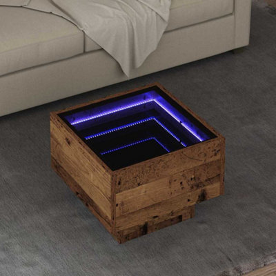Berkfield Coffee Table Old Wood 40 X 40 X 30 Cm Engineered Wood - image 1