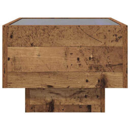 Berkfield Coffee Table Old Wood 40 X 40 X 30 Cm Engineered Wood - thumbnail 7