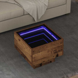 Berkfield Coffee Table Old Wood 40 X 40 X 30 Cm Engineered Wood - thumbnail 1
