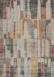 Aress Washable Modern Living Room Area Rug -Low Pile Geometric Design Muti Coloured 200Cm X 290Cm - thumbnail 2