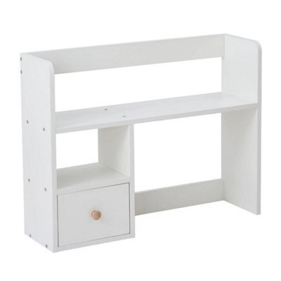 Desktop Organizer Shelf With Drawer Desk Storage Rack Home Office - image 1