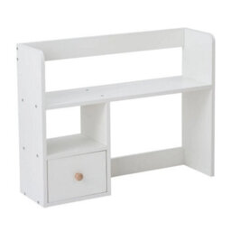 Desktop Organizer Shelf With Drawer Desk Storage Rack Home Office - thumbnail 6